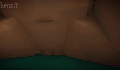 Zombies and an iron golem hardcore fuck little Jenny from Minecraft