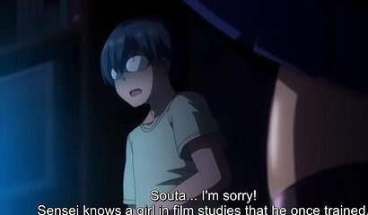 Hentai guy forced to watch his girlfriend get fucked by an ugly coach