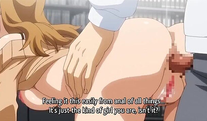 Perverted thugs fuck a poor girl from a hentai cartoon on a train