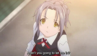 Anime teacher has lesbian sex with beautiful schoolgirls