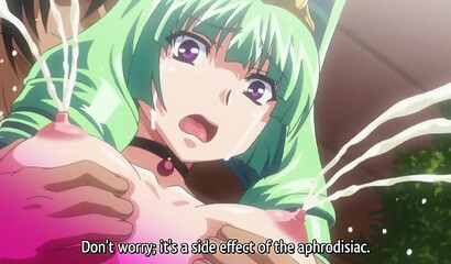 Bastard fucks elf warrior girl with big tits hard in hentai porn