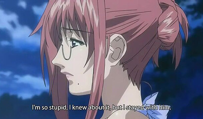 Busty milf fucks on the beach with young lover in hentai porn