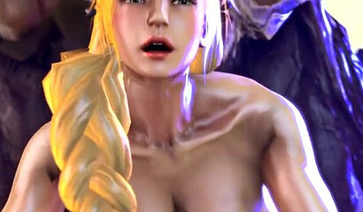 Busty blonde Sophitia from Soul Edge gets fucked by monsters in 3D sex pic