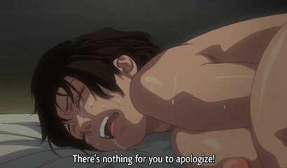 Young jerk off fan watches hentai porn videos of his humping mom