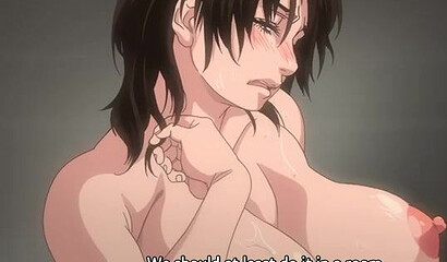 Young jerk off fan watches hentai porn videos of his humping mom