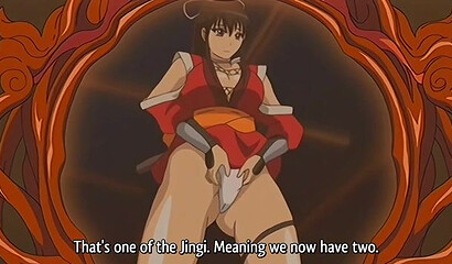 Treasure seekers from an anime cartoon have lesbian threesomes