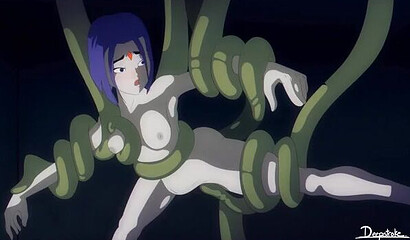 Beastboy from Teen Titans turns into a horse and a tyrannosaurus while fucking Raven