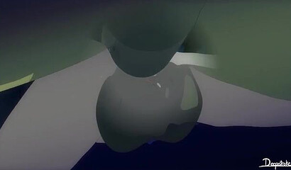 Beastboy from Teen Titans turns into a horse and a tyrannosaurus while fucking Raven