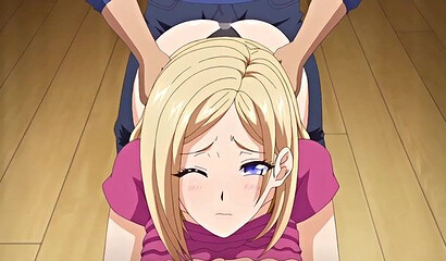 Excited hentai cartoon guy fucked half-sister and stepmother