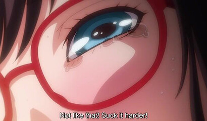 Cat girl with futanari cock fucks sleeping friend in hentai cartoon