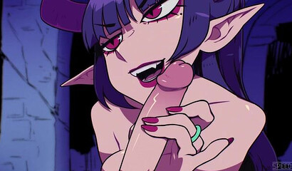 A muscular warrior from an anime cartoon fucks a bunch of sluts in a tavern