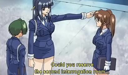 Excited hentai policewoman has sex with a criminal