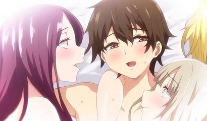 Young gamer girls had group sex with their inexperienced friend