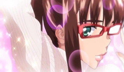 Busty hentai girl in swimsuit fucks in public shower with her brother