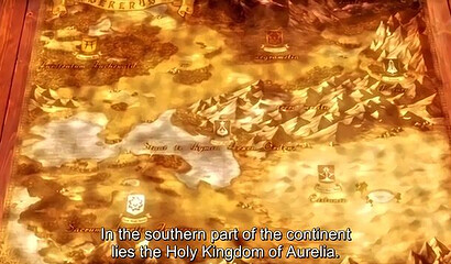 Dirty humans have group sex with a demon queen in an anime cartoon.