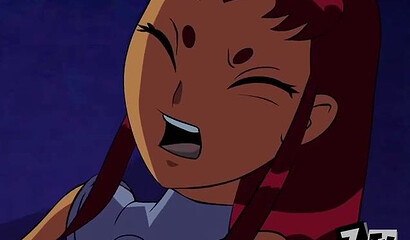 Monster tentacles fuck Raven and Starfire from Teen Titans in all their holes