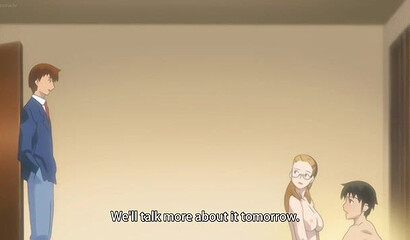 Excited hentai milf has sex with her son's classmate