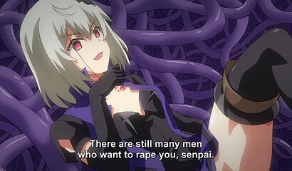Slippery tentacles raping in all holes little hentai tinka