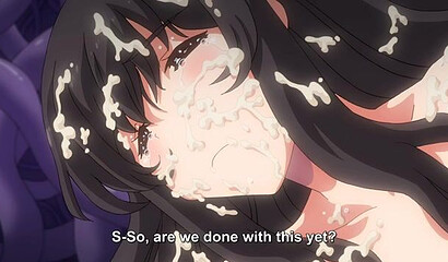 Slippery tentacles raping in all holes little hentai tinka