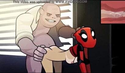 Big ugly Kingpin fucks Lady Deadpool's ass in animated sex video
