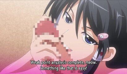 Excited hentai girl accepts her lover's camshots and creampies