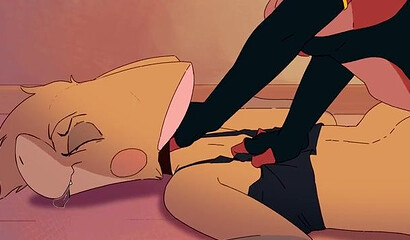 Fabulous Undertale characters with futanari dicks have anal sex