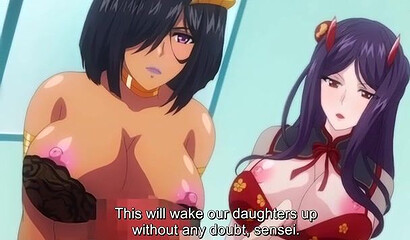 Fantastic milfs with big tits enjoy sex in hentai cartoon