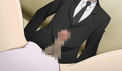 Grieving widow in hentai porn cartoon have threesome in cemetery