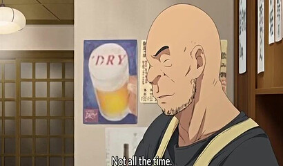 Old pervert at work fucks married woman in hentai cartoon