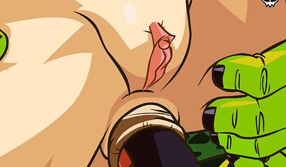 Monster with a cock tail fucks Android 18 in Dragon Ball Z parody