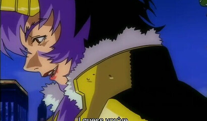 Demon with long tentacles abuses hentai girl's holes