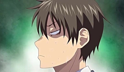 Hentai cartoon schoolboy sees girls through Succubus 2.0 app