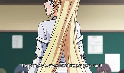 Perverted hypnotist in hentai cartoon fucks pregnant girl in the shower