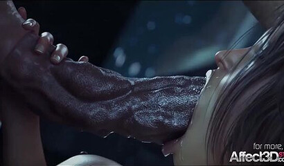 A zombified man with a big dick fucks Jill Valentine from Resident Evil