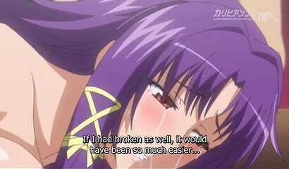 A teacher hypnotized and fucked a pregnant hentai schoolgirl on stage