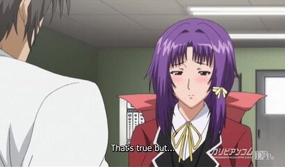 A teacher hypnotized and fucked a pregnant hentai schoolgirl on stage