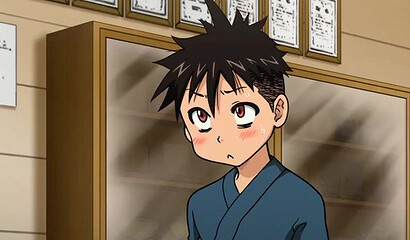 Cute hentai schoolgirl meets a man's cock for the first time