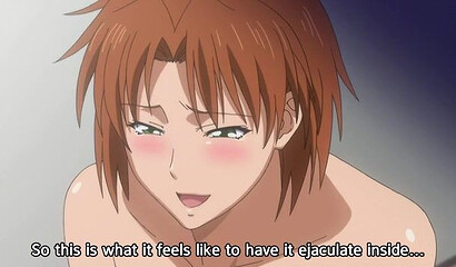 Hypnotized schoolgirls from the hentai cartoon ride a guy's dick