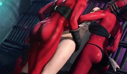 Sith girls with futunari dicks fuck Rey in Star Wars XXX parody