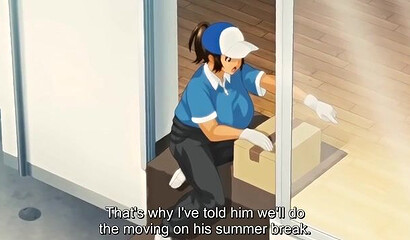 Hentai cartoon handyman fucks married lady with big tits