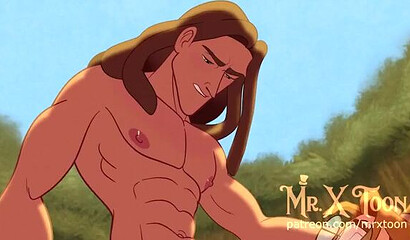 Disney cartoon characters have gay sex in anime cartoon compilation