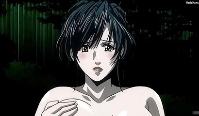 Sexy hentai widow fucks multiple lovers