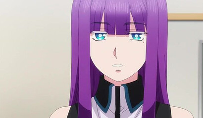 Modest guy in hentai cartoon helps wash women in bathhouse