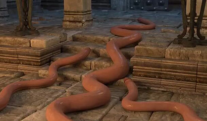 Ancient muscular men enjoy anal 3D gay sex