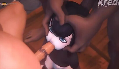 Big Halloween monsters fucked vampire Mavis Dracula hard in the cartoon.