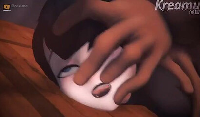 Big Halloween monsters fucked vampire Mavis Dracula hard in the cartoon.