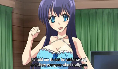 Guy fucks two foot girls in an anime porn cartoon