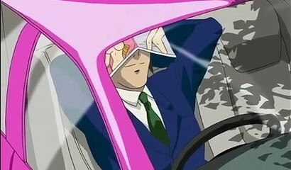 Cunning cab driver blackmails young hentai schoolgirls by demanding a threesome