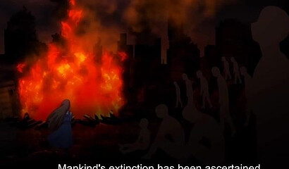 Bunny girl from anime porn cartoon fucks man after pylon dance