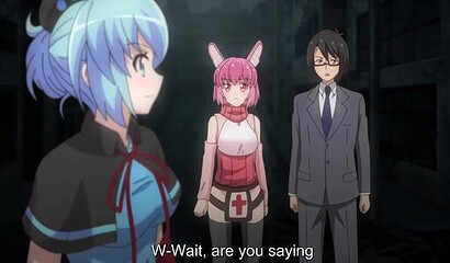 Bunny girl from anime porn cartoon fucks man after pylon dance